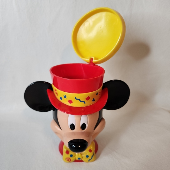 Mickey Mouse Collectible Cup Ringmaster Disney on Ice Flip Top Hat Vintage - Picture 1 of 11